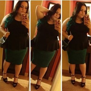 Green Pencil Skirt